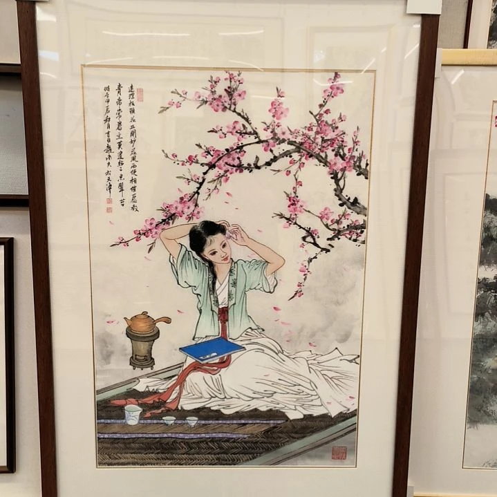 国画富**迪赵永夫老师画作精品带框