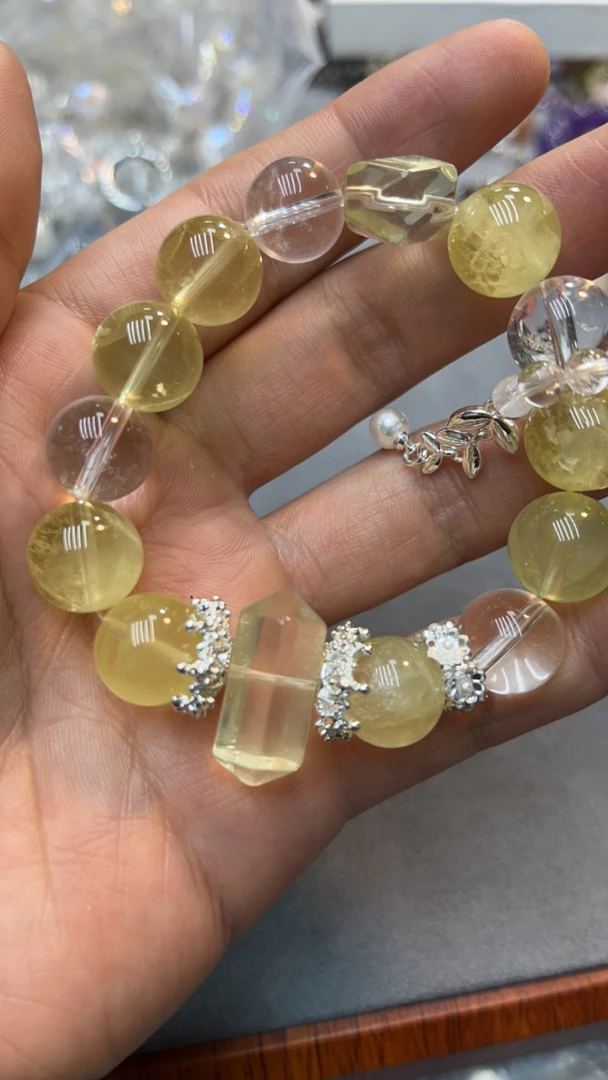 柠檬黄水晶双尖手串 棠禧诺A125