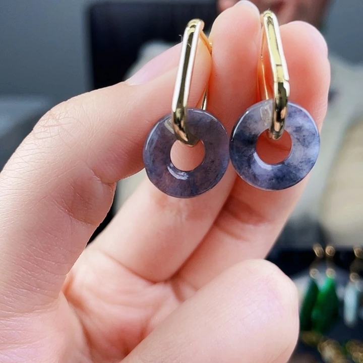 翡翠耳饰未镶嵌饰品