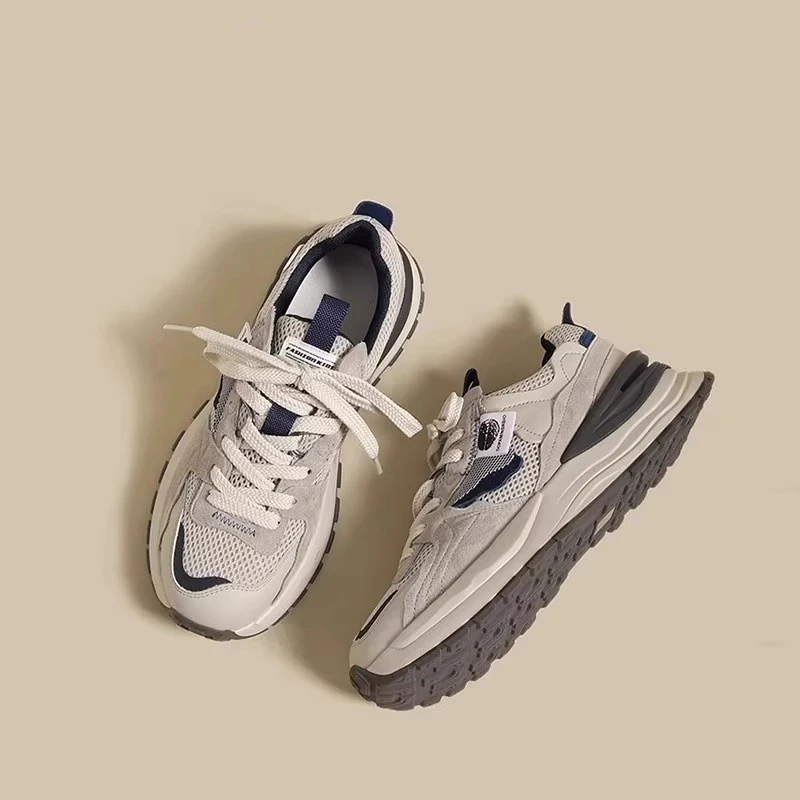 百搭厚底老爹鞋女2025年春秋新款阿甘鞋女时尚休闲运动鞋女