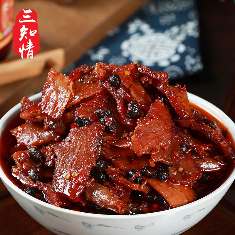 三知情 茶油柴火腊肉239克/瓶 香辣即食柴火烟熏腊肉下饭菜