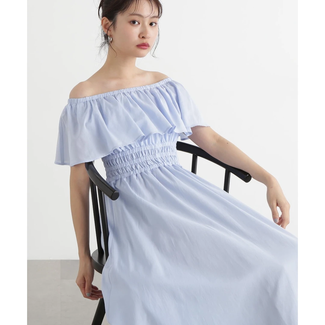 【DD外贸】N 夏季新款 2WAY法式茶歇裙千金贵气名媛风女装连衣裙