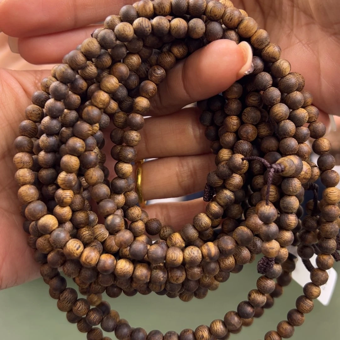 沉香手串海南老白棋卡5/11g多圈多样性发一
