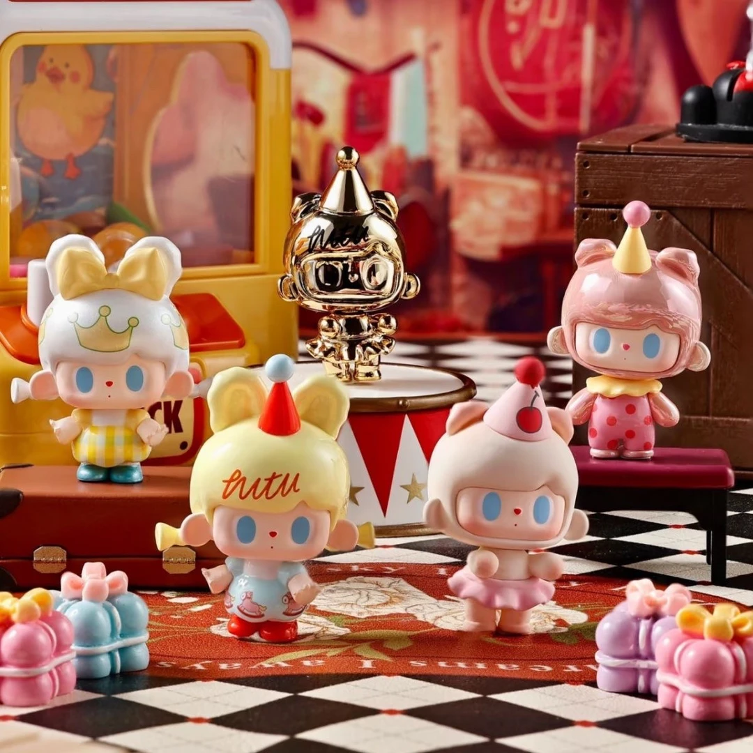 【代拆】兔兔熊二代童心游乐园萌粒盲盒可爱公仔手办摆件潮玩