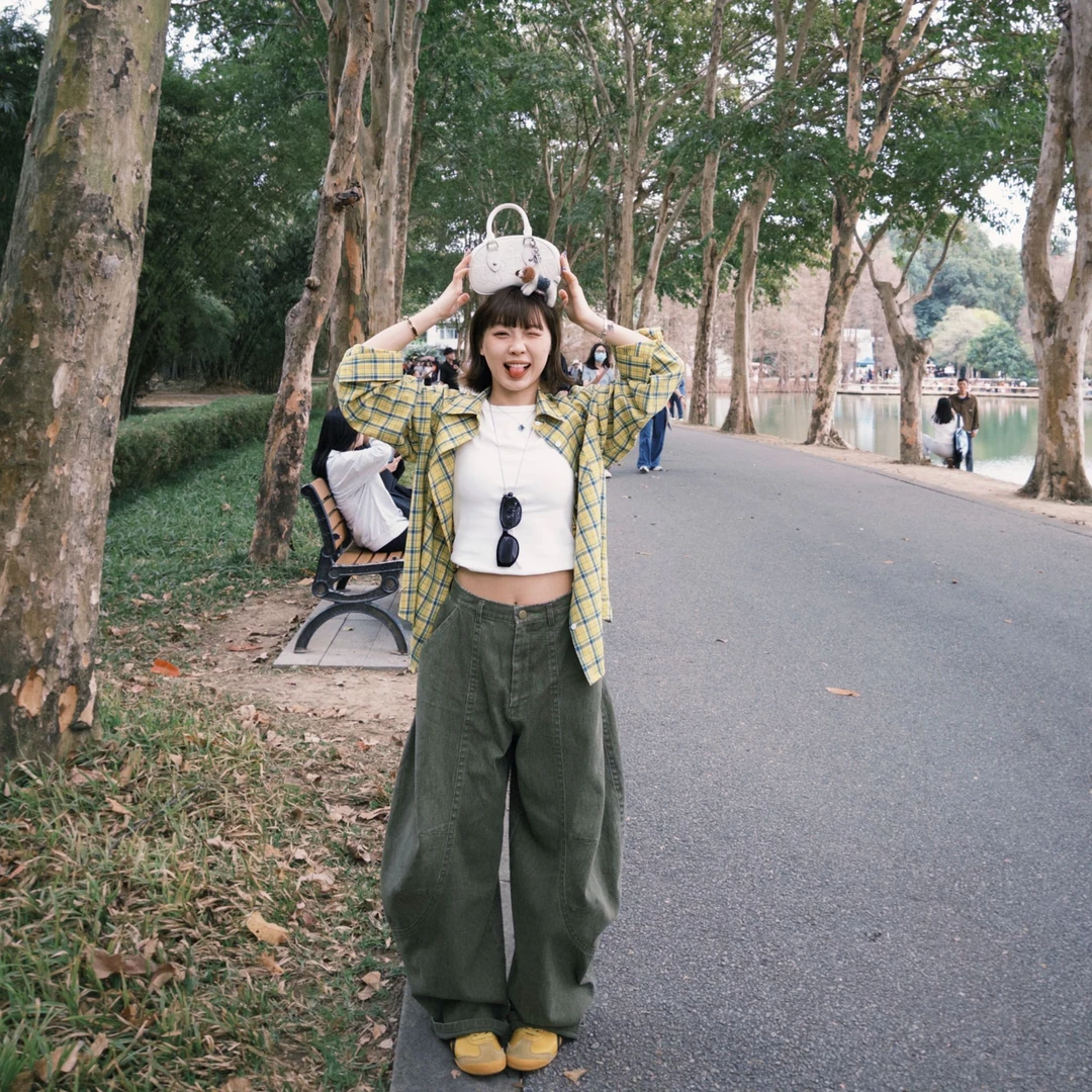 【NO退NO换】Our2【重磅弯裤】休闲设计感阔版弯牛仔裤【B7572】