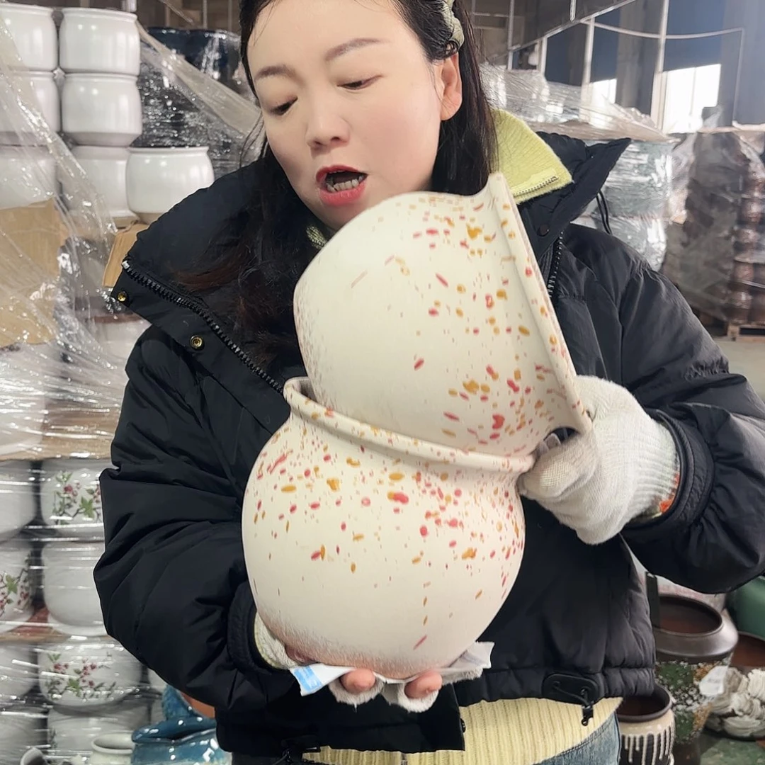 正品两个高17/18红陶