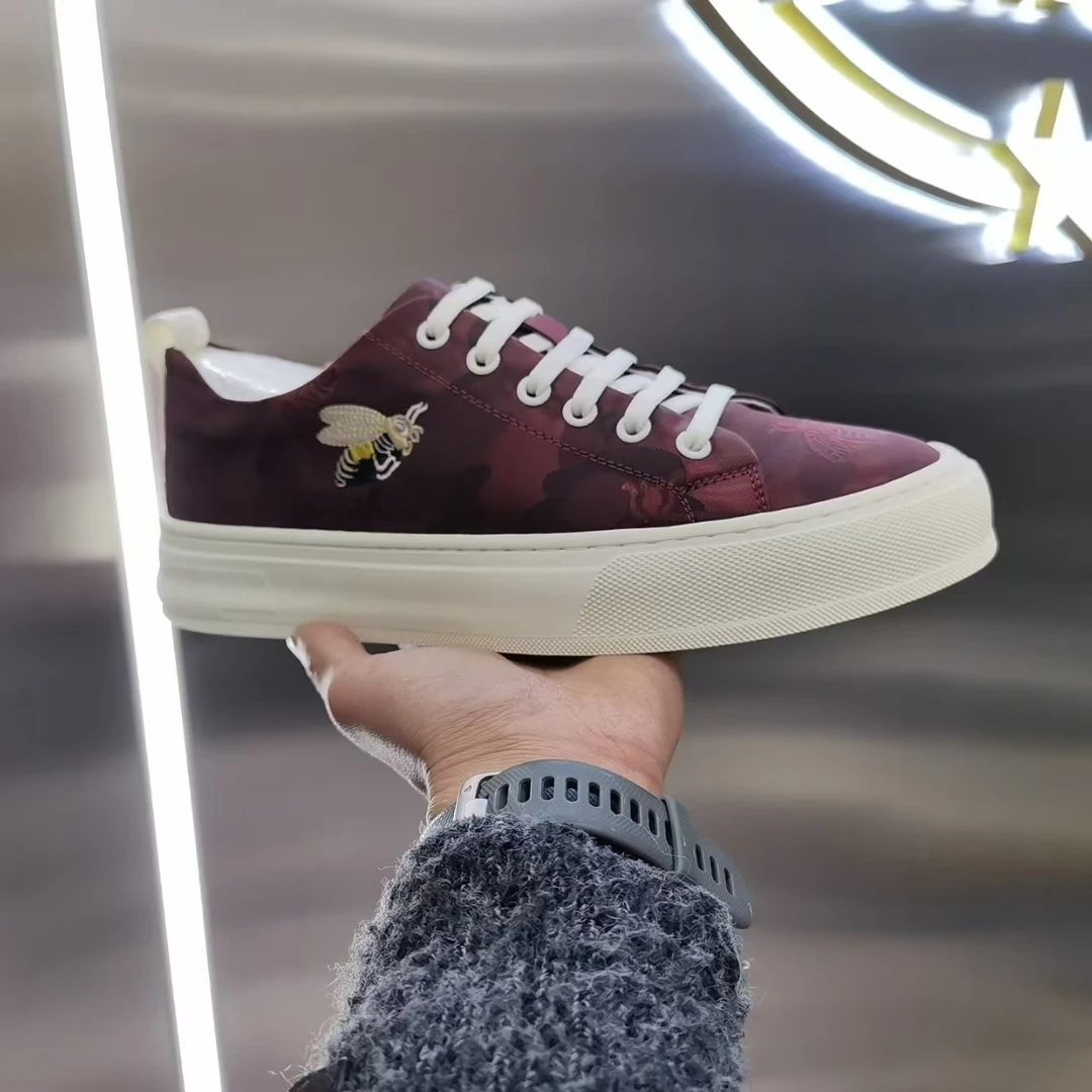 529红色男士百搭透气舒适冰丝布休闲鞋布鞋韩版