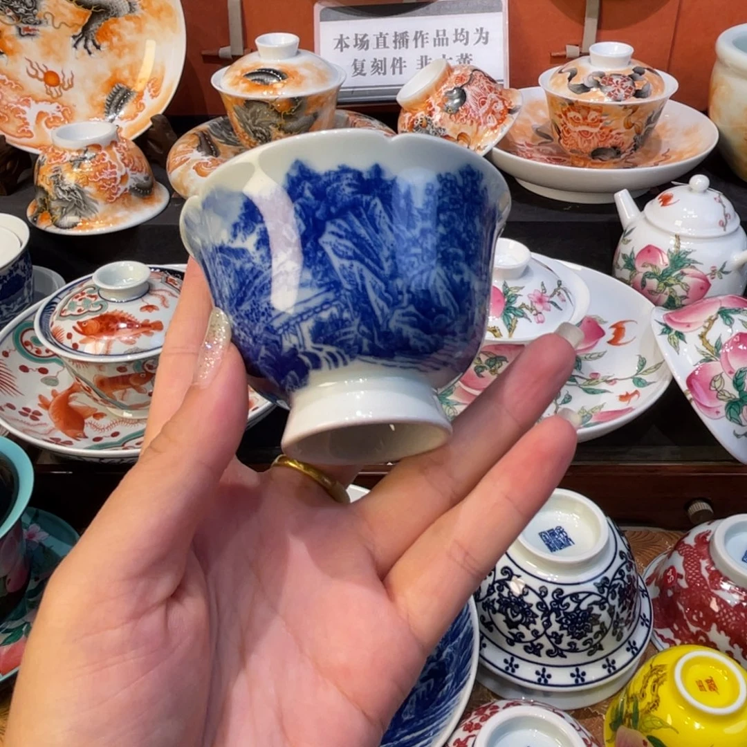 景德镇手绘茶哦哦哦哦