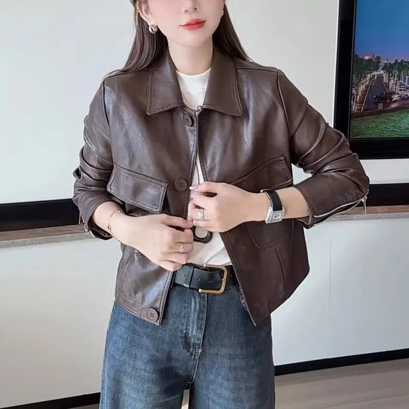 皮衣外套女2025秋季款韩版时尚pu机车夹克流行小个子气质百搭上衣