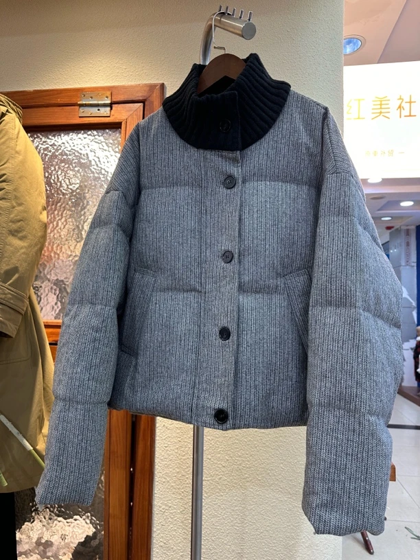 长袖免烫保暖棉服棉衣秋冬女士加厚女装立领潮流韩版百搭