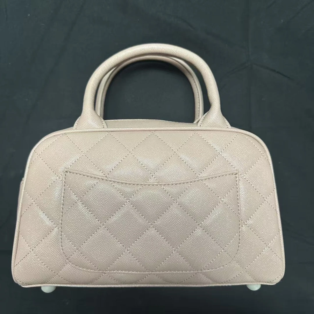 2025新款女包时尚新款包包保龄球粉色