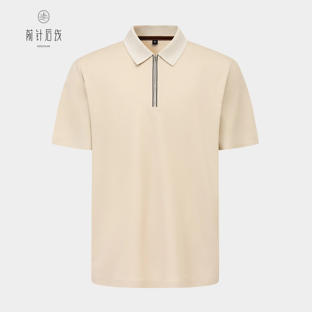 桑蚕丝polo衫男款短袖男款爆款2025新款男士t恤短袖行政商务男装
