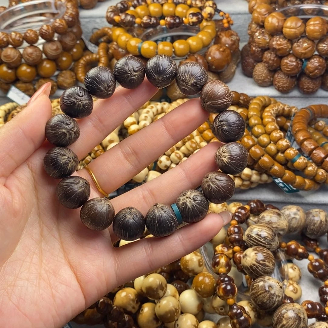 手串紫金鼠紫金鼠鼠原皮黑金15纯圆