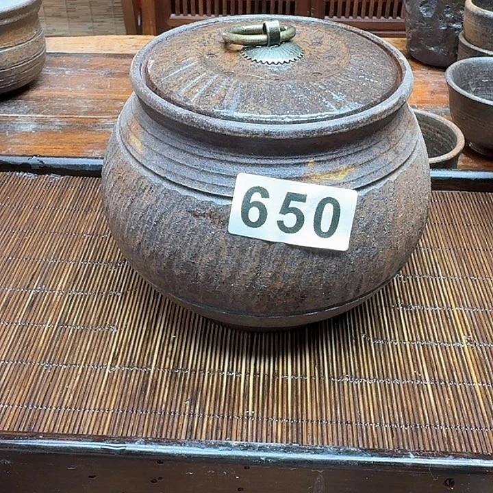 纯手工制作粗陶茶具