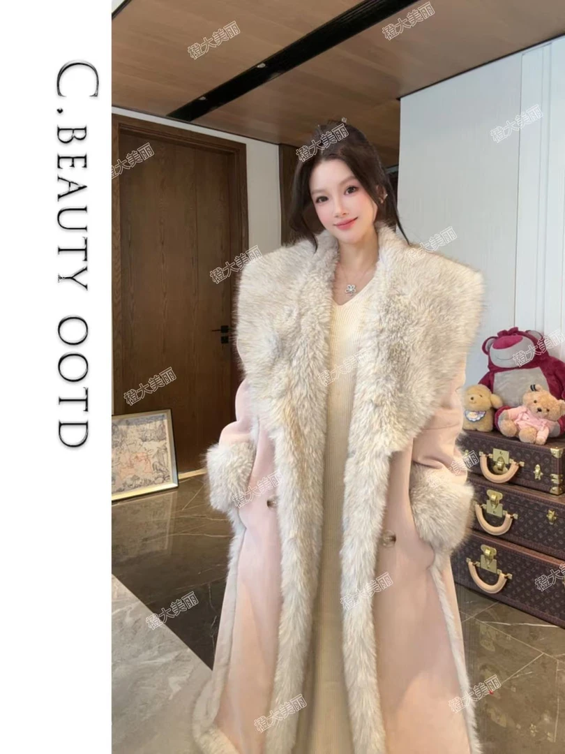 厚款女装常规款毛马甲毛皮草短外套百搭休闲风INS风2619