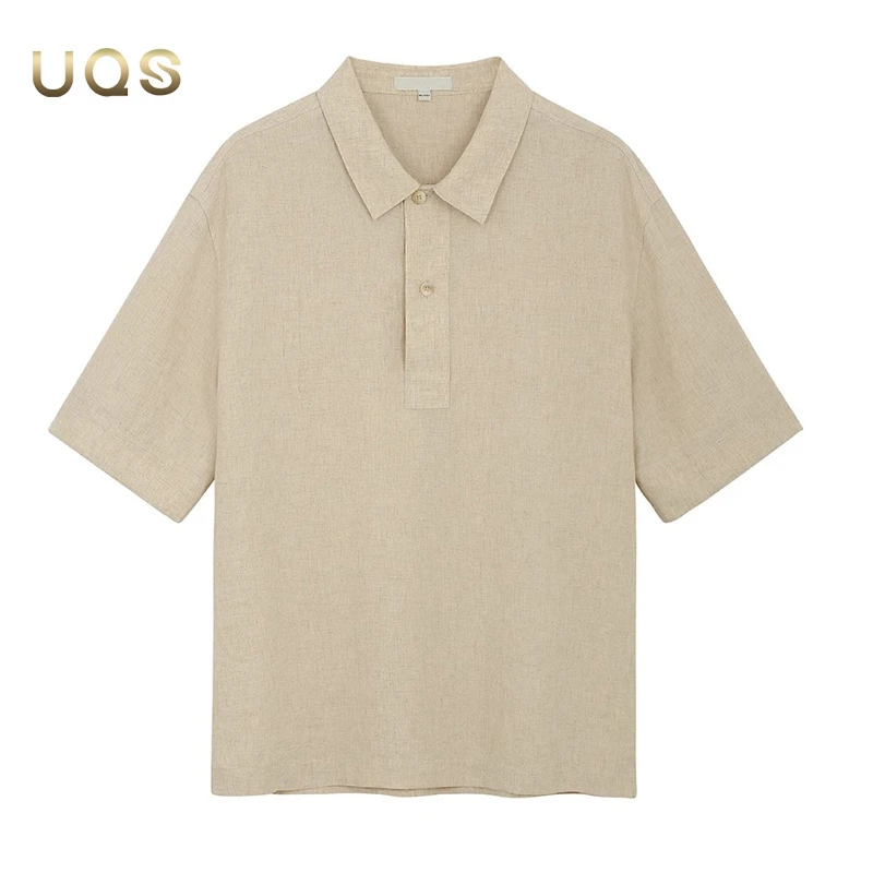 垂感复古翻领男士夏季POLO衫宽松舒适垂感薄款亲肤透气百搭日常款