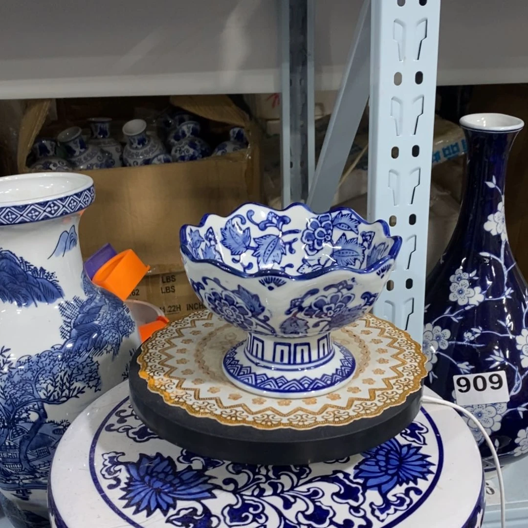 【闪购商品】摆件高脚碗摆件花瓶