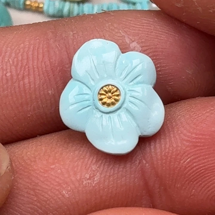 绿松石未镶嵌珠宝半成品