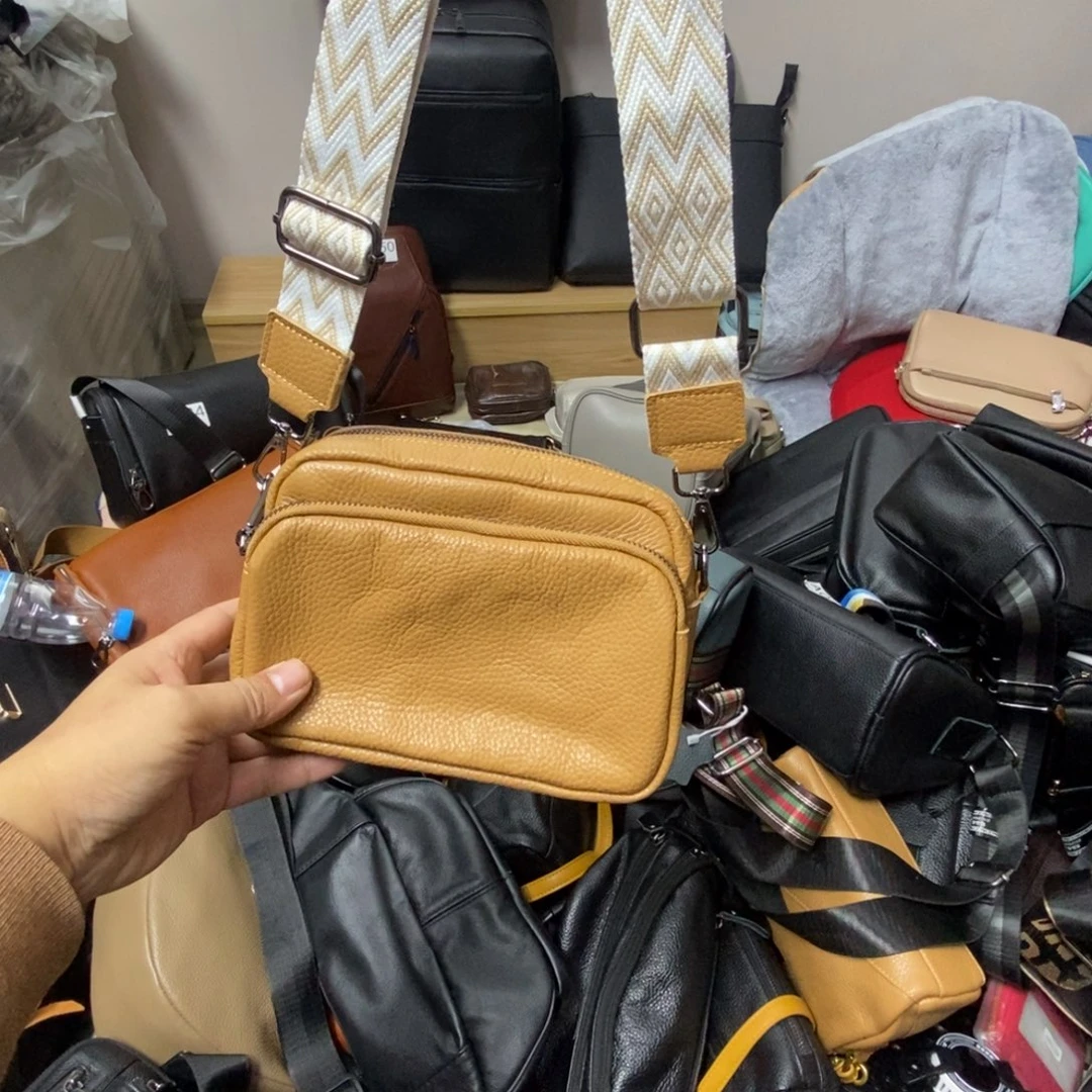 头层牛皮牛皮包包女单肩斜挎包