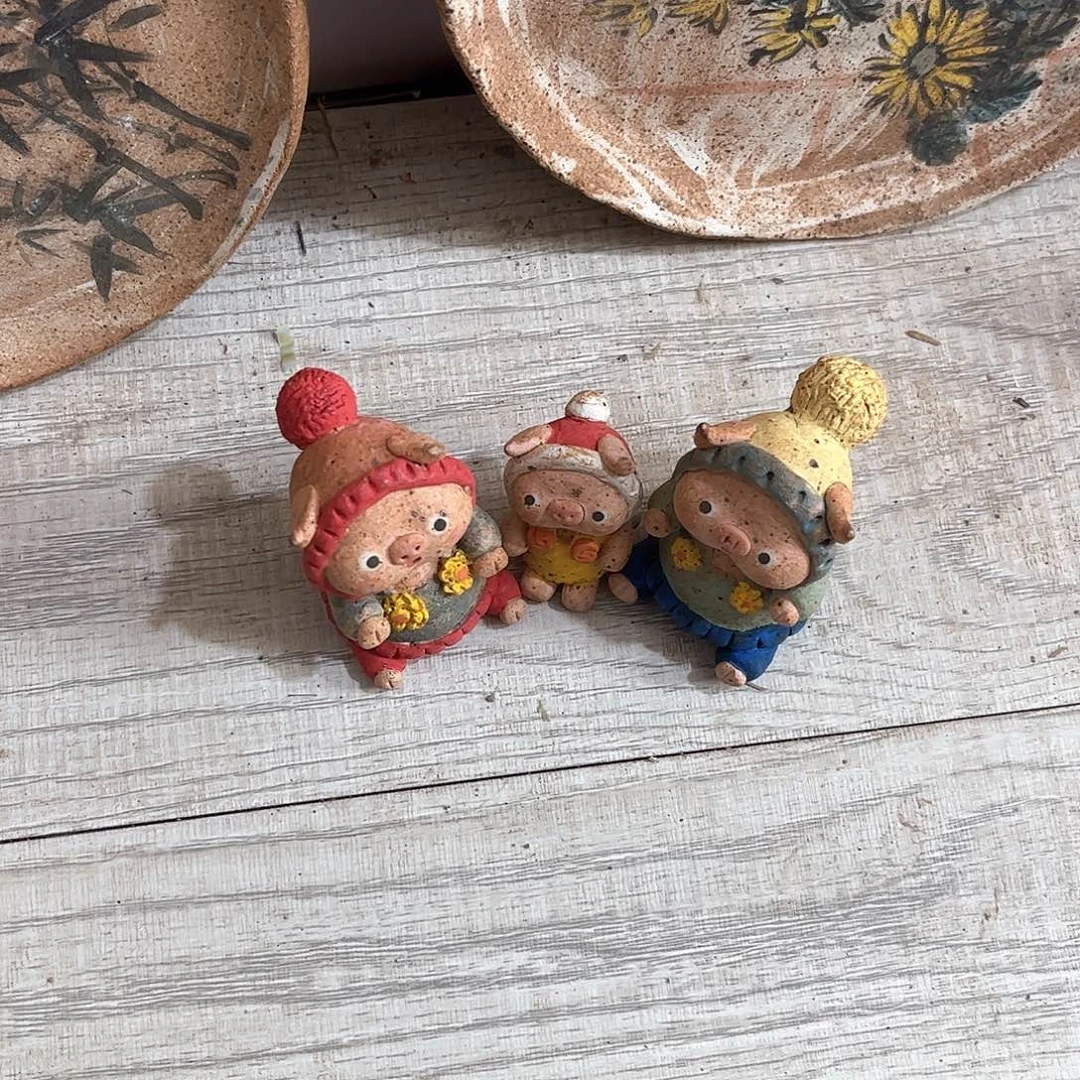 泥塑❤️****古镇炻陶含瑕疵