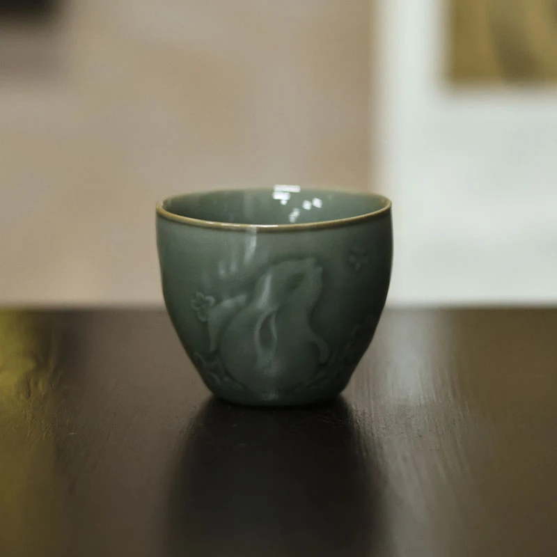 【一念】龙泉兔子杯子（Q3812）