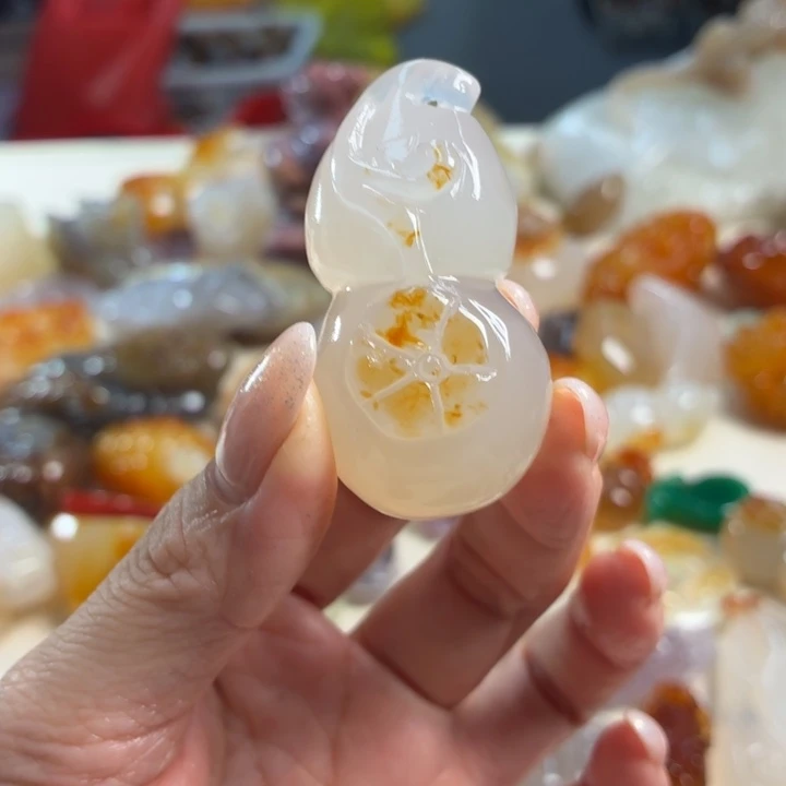 玛瑙/玉髓未镶嵌吊坠(不含链)