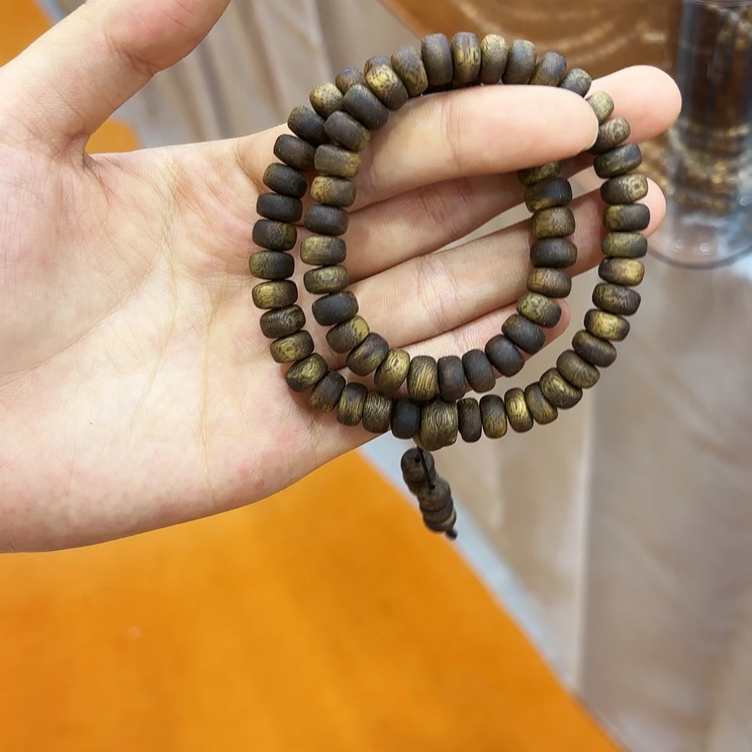 手串沉香乌身双圈多样性发其一13克