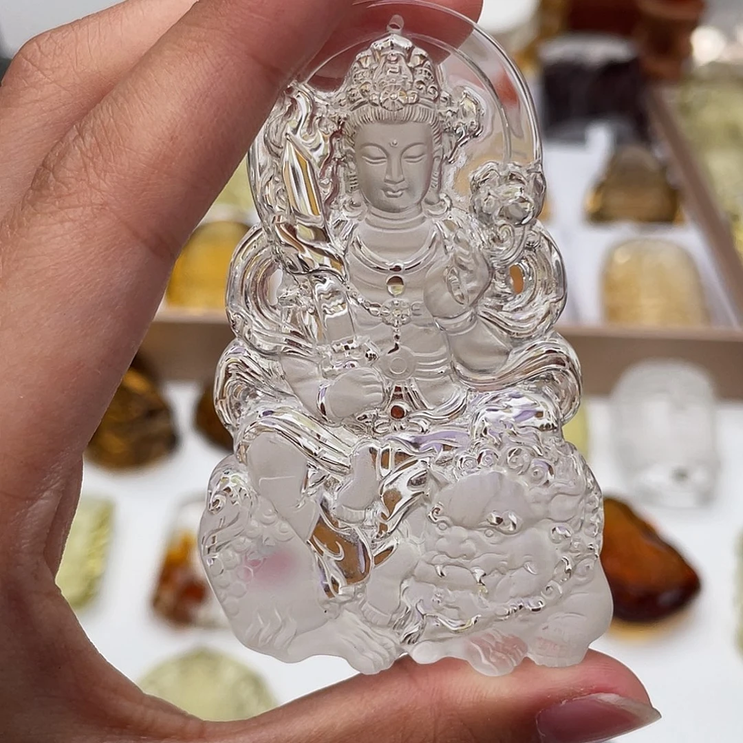 颈饰未镶嵌水晶定制吊坠文殊