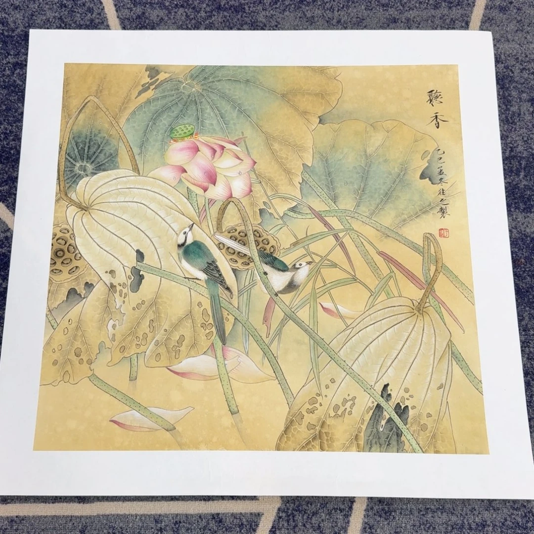 国画国画作品山水花鸟纯手绘