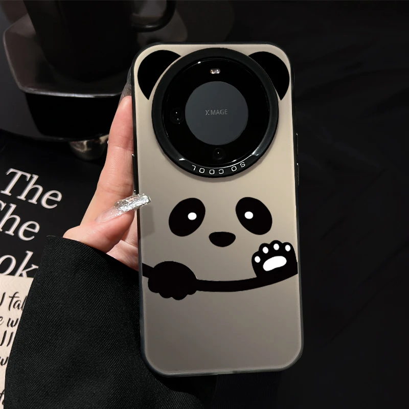招呼熊猫适用华为mate60Pro手机壳70rs创意P80/70Pro防摔保护外壳