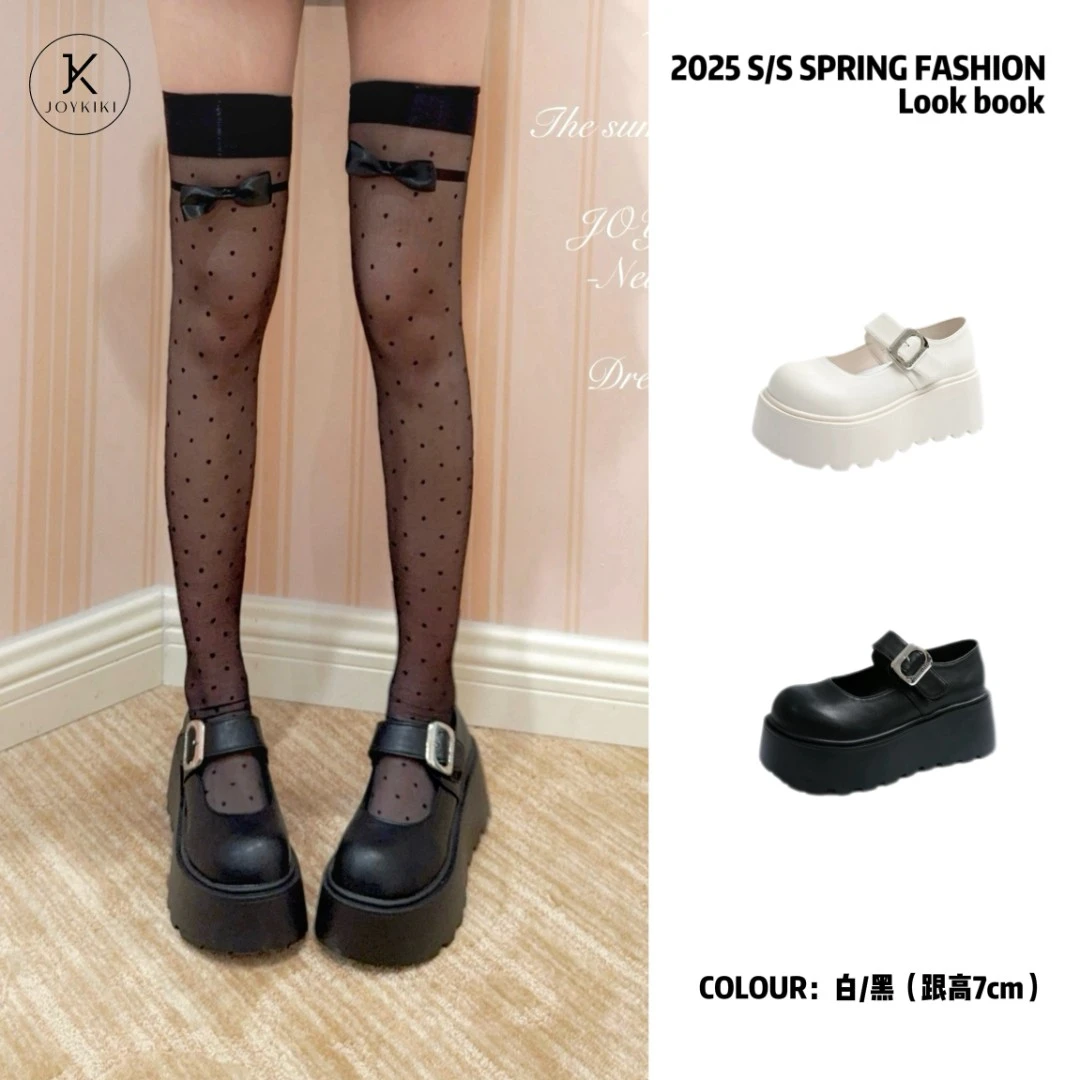 JOY KIKI金金学院百搭减龄玛丽珍鞋子J25P097