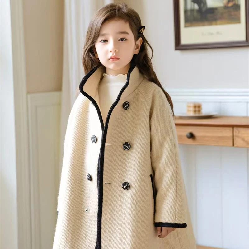 1203【胡】大童亲子时尚休闲加棉大衣外套-24668