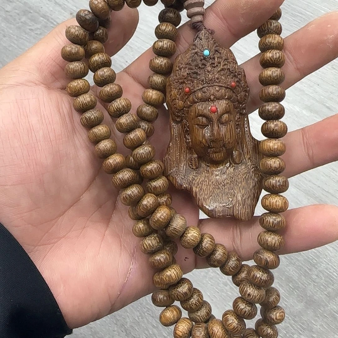 手串/手链檀香木白其观音