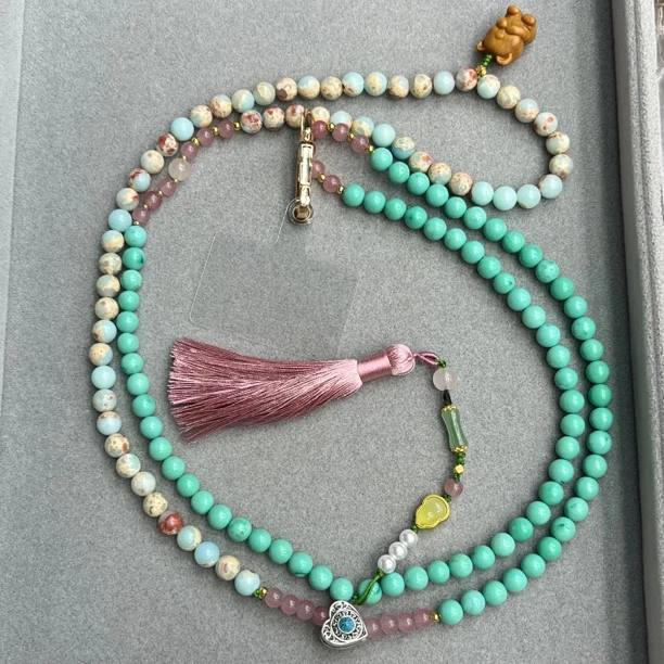 SW299松松配山石小熊挂件斜挎配垫片滴流