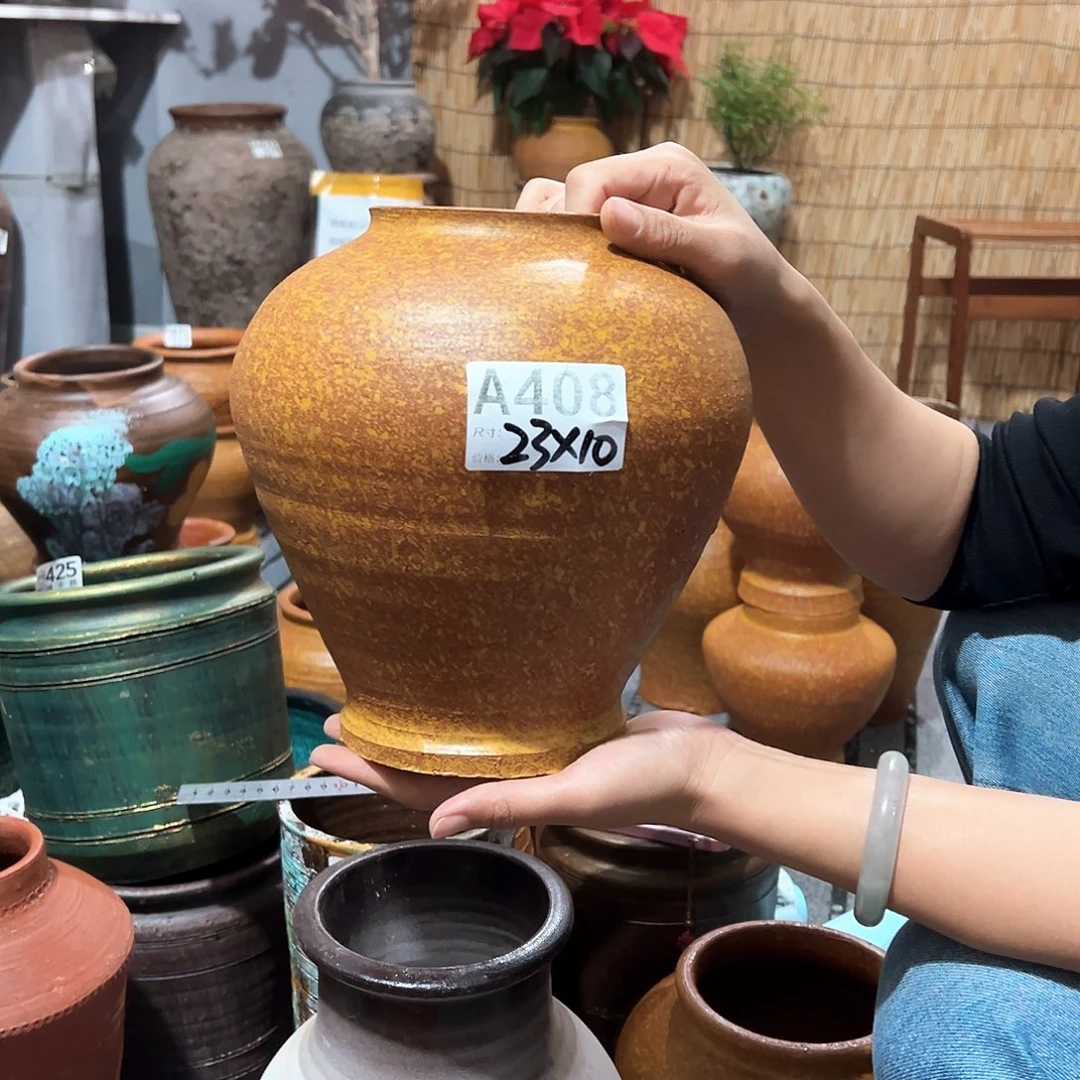 黄色大肚小口无孔备注408
