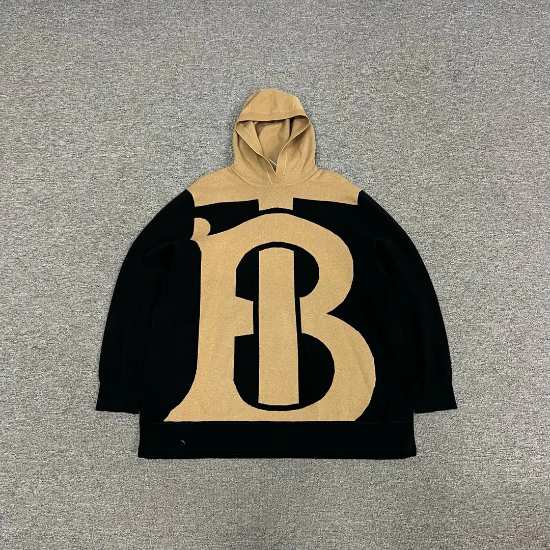 99新 BURBERRY/博柏利 Burberry 山羊绒连帽针织