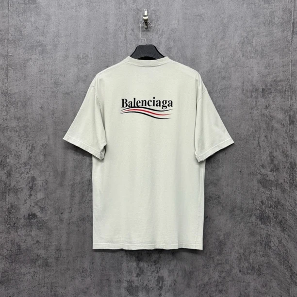 99新 Balenciaga/巴黎世家 新款前后Logo可乐休闲短袖/WK522/Xs码