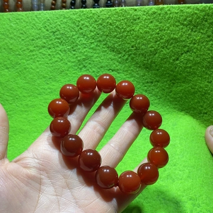 玛瑙/玉髓手串未镶嵌老*童