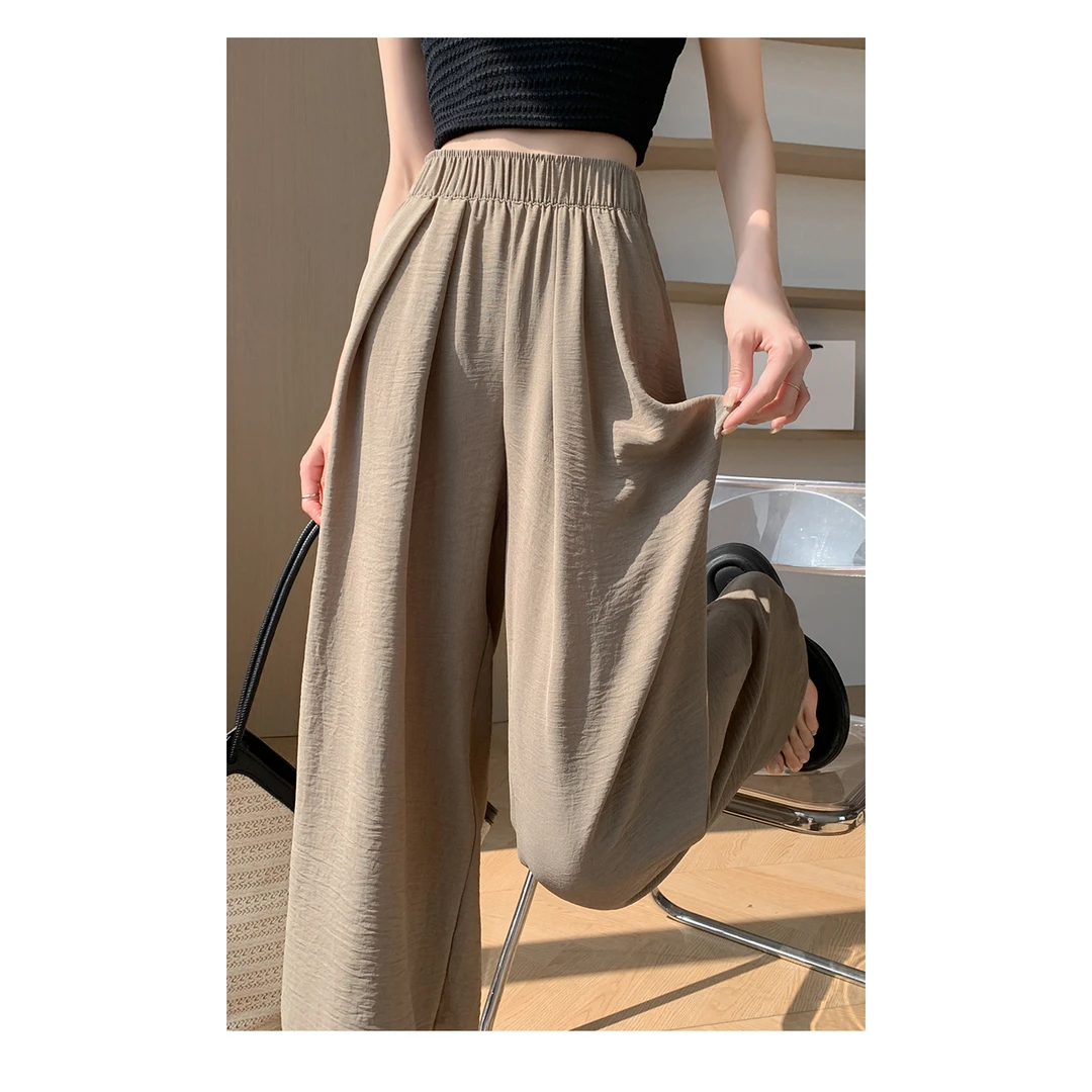 【山本裤-咸菜色】新款夏季薄款锤感半身休闲裤子（228）