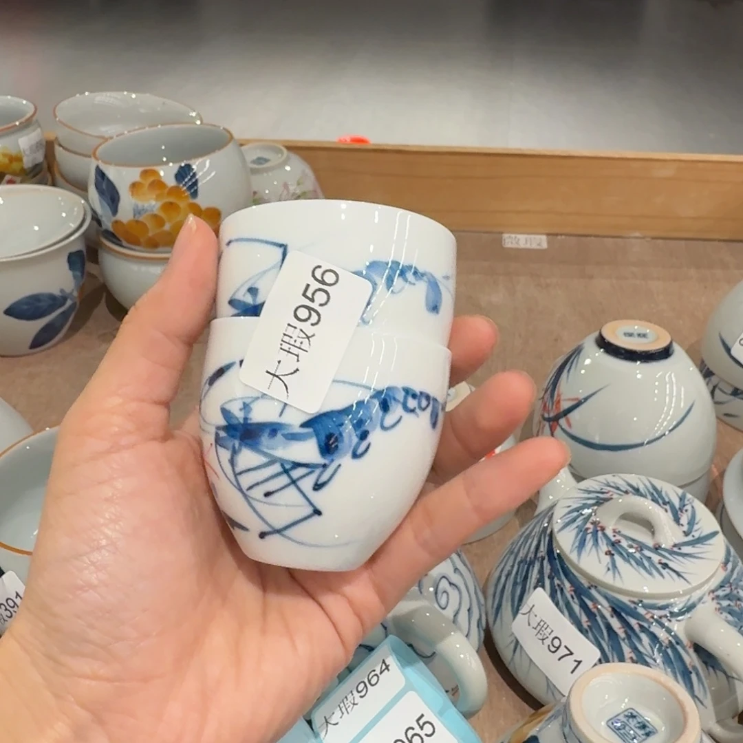 釉下彩纯手绘微瑕