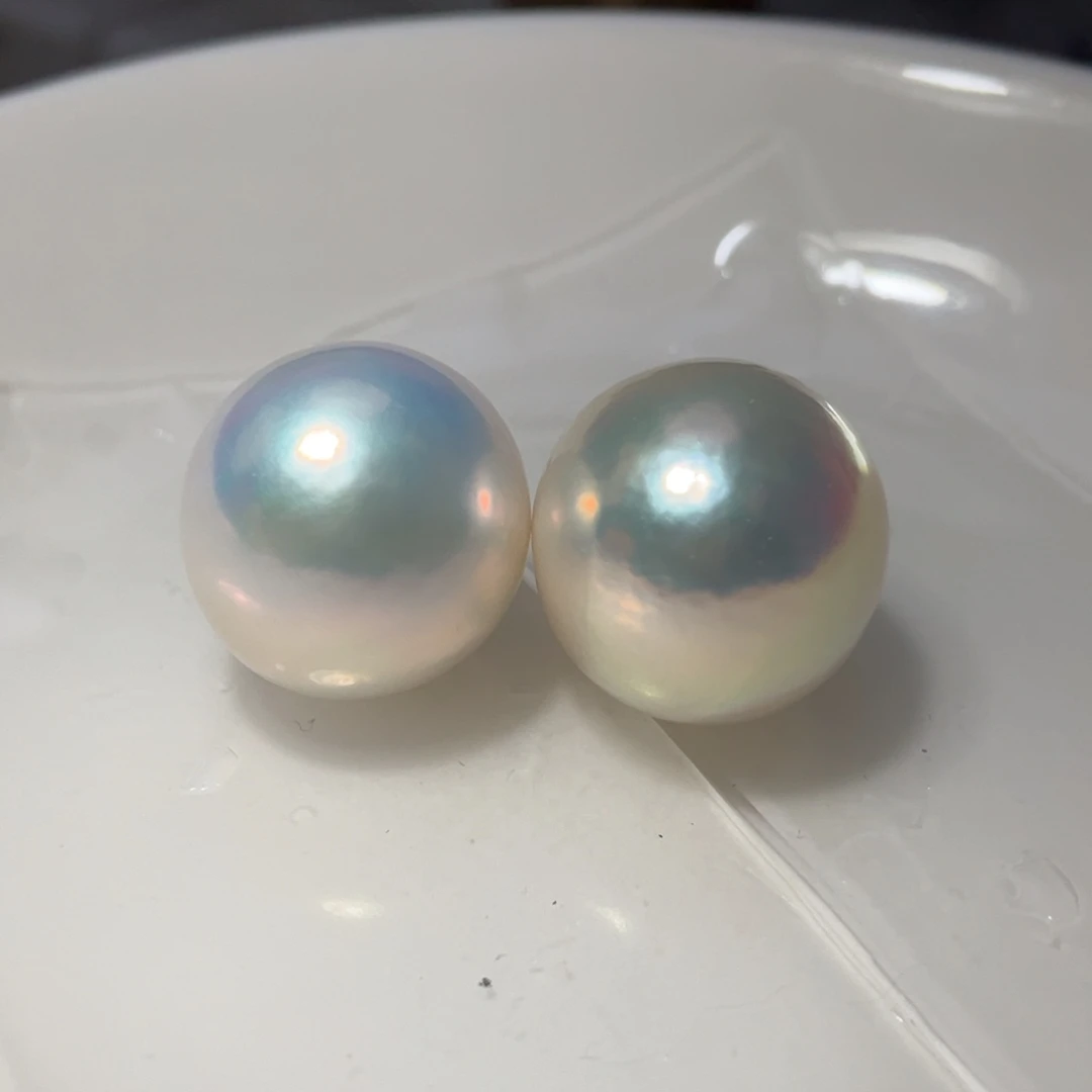 银S925镶嵌耳饰淡水珍珠