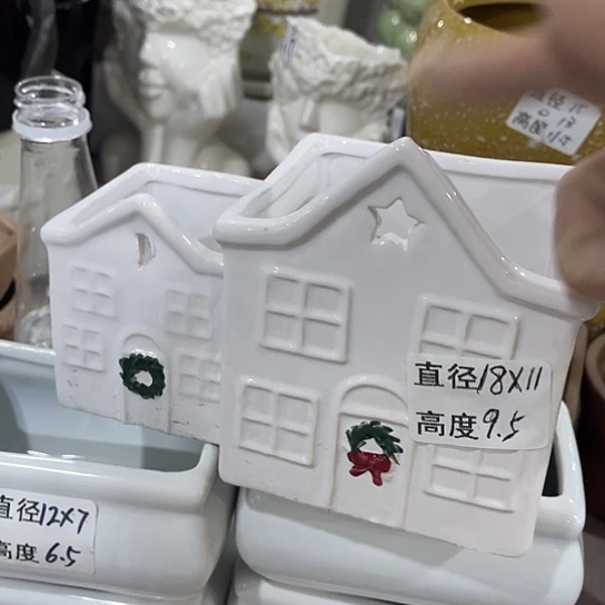 多肉绿植陶瓷花盆9.9包邮，有孔