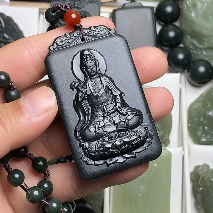 和田玉（青玉）未镶嵌颈饰