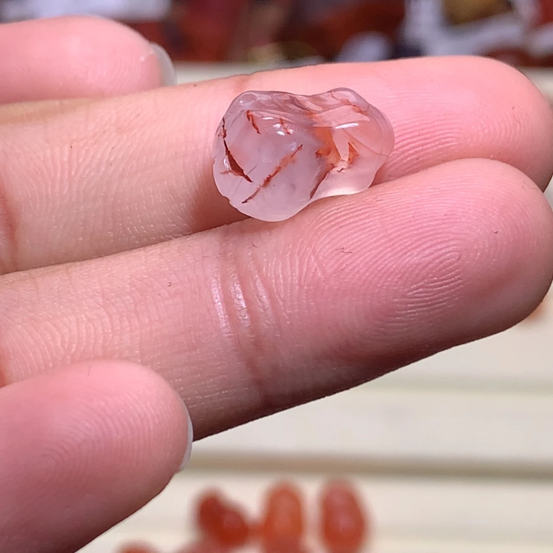 得***妇南红玛瑙未镶嵌珠宝半成品白菜1