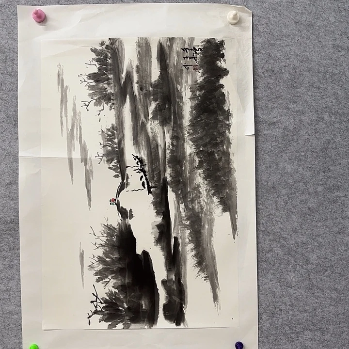 国画花鸟等多种形式为游客