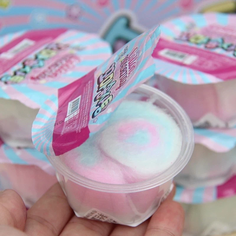 韩国进口YEM迷你杯装彩虹棉花糖4克（10杯）