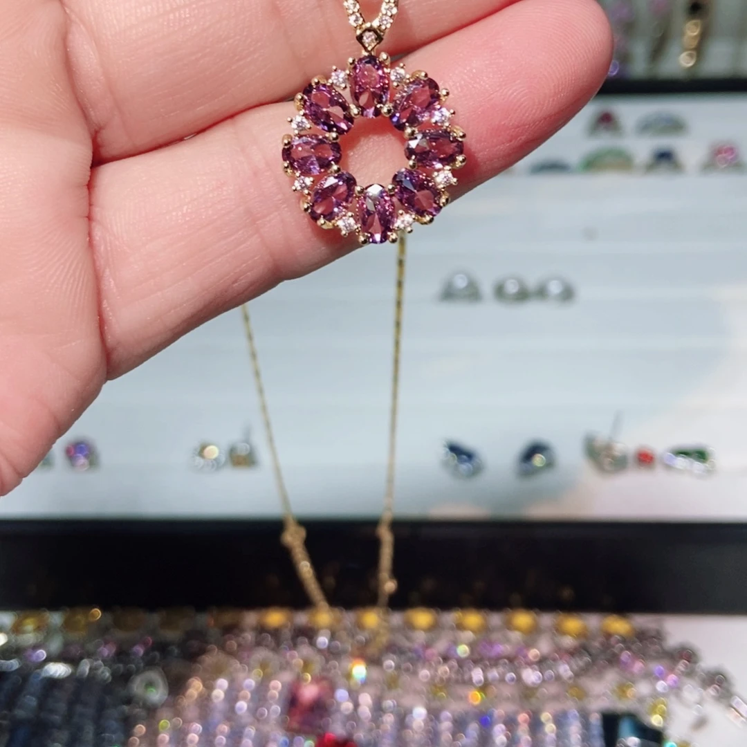 银S925镶嵌耳饰托帕石