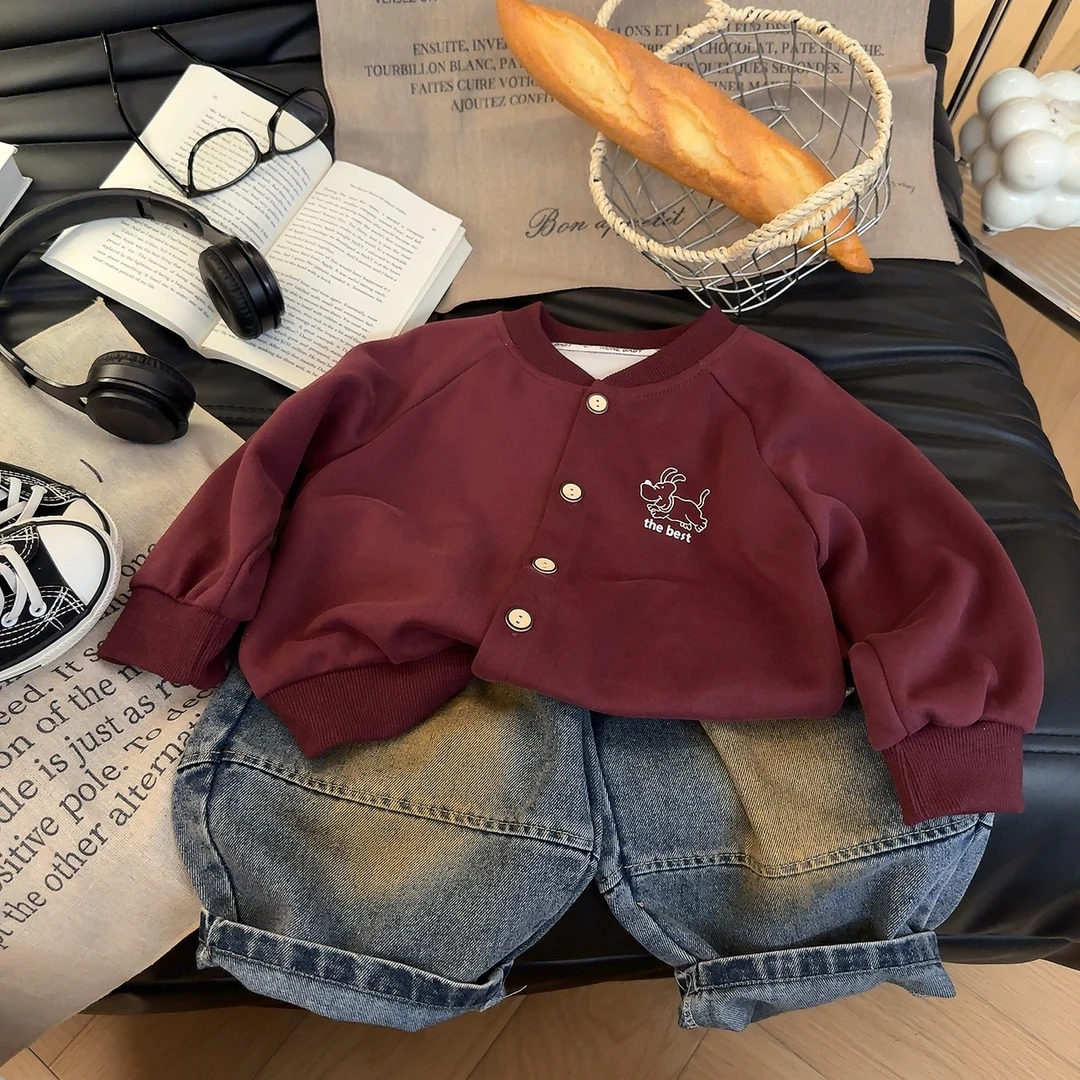 新款男女童百搭棒球服洋气外套儿童春秋潮流上衣男女宝宝夹克衫