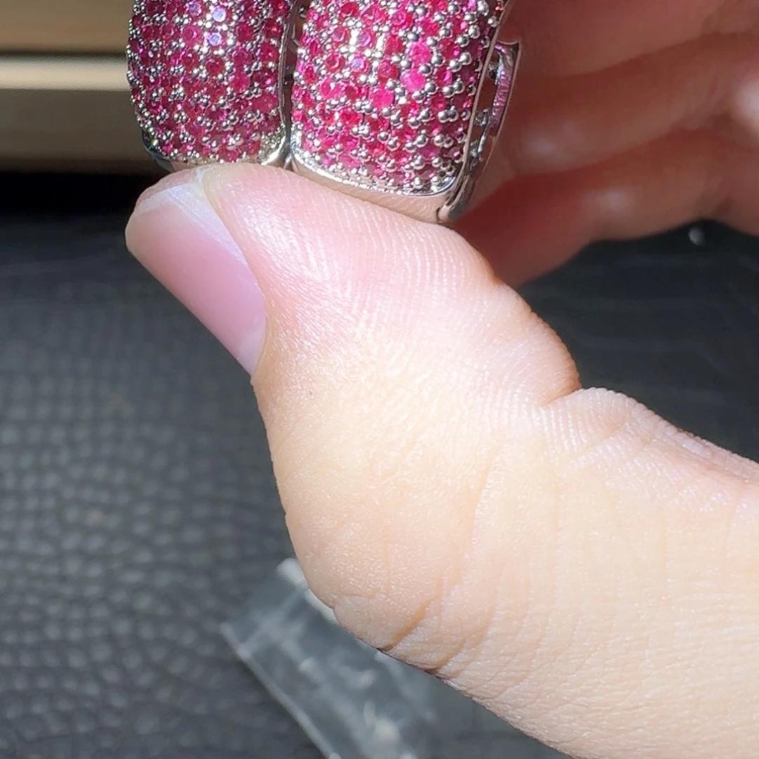 芙蓉石戒指银S925镶嵌