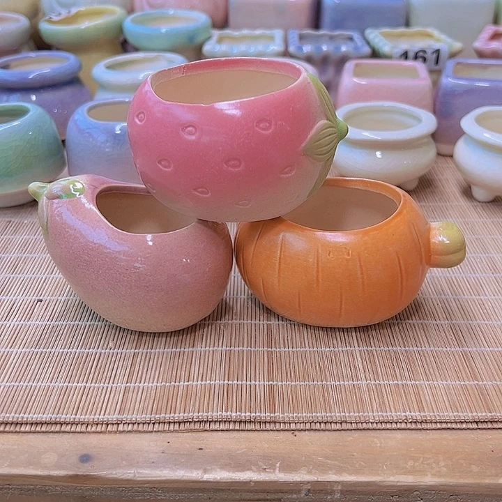 红陶陶瓷花盆当场满12包邮